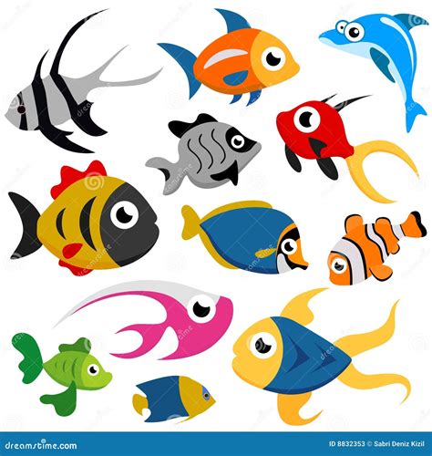 Cartoon Fish Vector Stock Photos Image 8832353