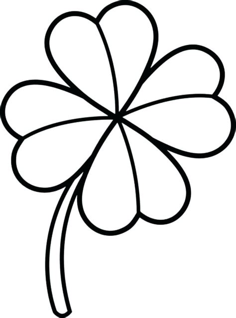 Four Leaf Clover Drawing Free Download On Clipartmag