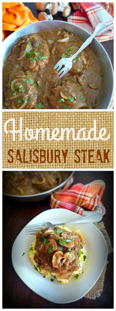 Serve salisbury steak patties over . Homemade Salisbury Steak | The McCallum's Shamrock Patch ...