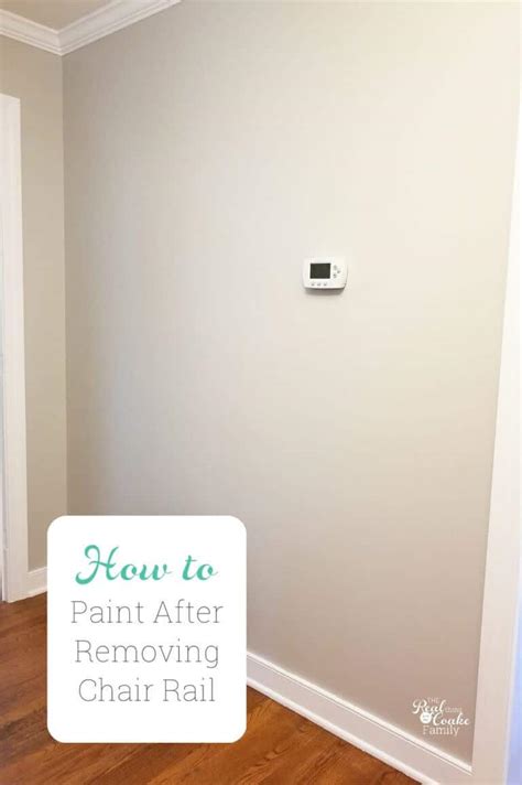 Removing the chair rails from the walls demo is the fun part. How to Paint After Removing Chair Rail - Real Creative ...