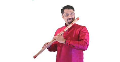 Vivek sonar is indian classical flautist. Images | Vivek Sonar