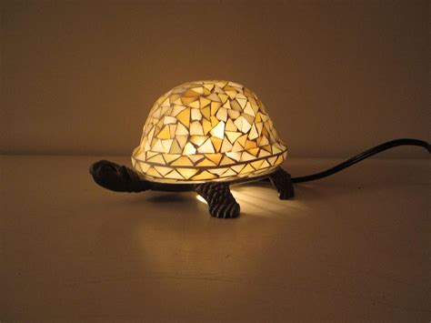 Stained Glass Turtle Table Lamp Night Light By Lilythelamplady