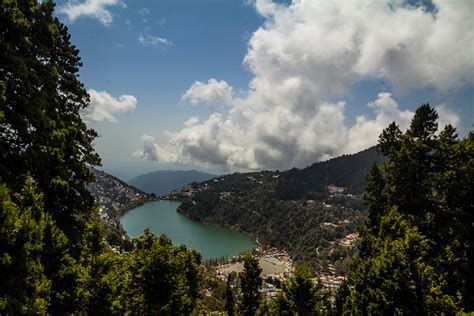 Aerial View Of Naini Lake In Nainital Nainital Lake Photos