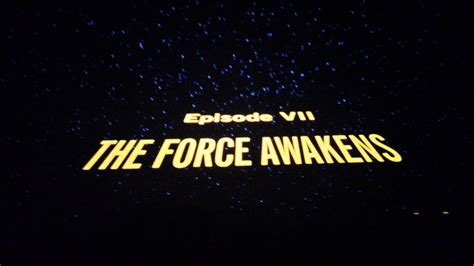 Star Wars The Force Awakens Opening Youtube