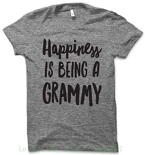 Happiness Is Being A Grammy Fashion Tee Shirt Men T Shirt Print Cotton Short Sleeve T Shirt In T