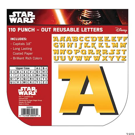 Eureka Star Wars Bulletin Board Letters 110 Pc Oriental Trading
