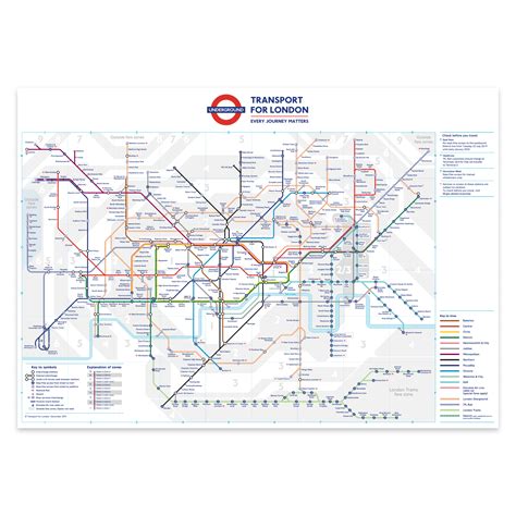 London Underground Tube Stations Map Revised December 2019