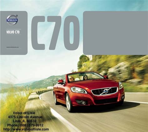 2013 Volvo C70 Brochure Chicago Volvo Dealer