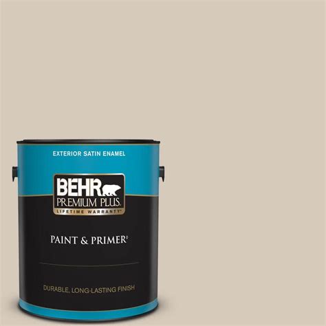 Behr Premium Plus 1 Gal N230 2 Old Map Satin Enamel Exterior Paint