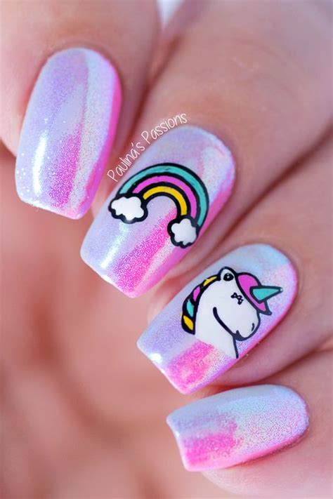 Descarga ahora la ilustración unicornio para colorear página para niños. 10 diseños de uñas unicornio que vas a querer ahora mismo ...