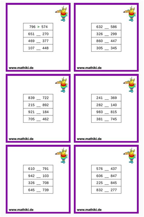 Der zahlenraum bis 1000 wird überwiegend in der dritten klasse behandelt und bereitet ihre schüler ideal auf die mathematikthemen der sekundarstufe vor. Zahlen vergleichen bis 1000 (Klasse 3) - Lade Dir das kostenlose Arbeitsblatt mit Lösungen noch ...