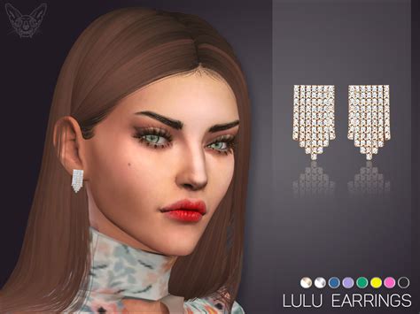 Feyonas Lulu Earrings Sims 4 Studio The Sims 4 Download Sims