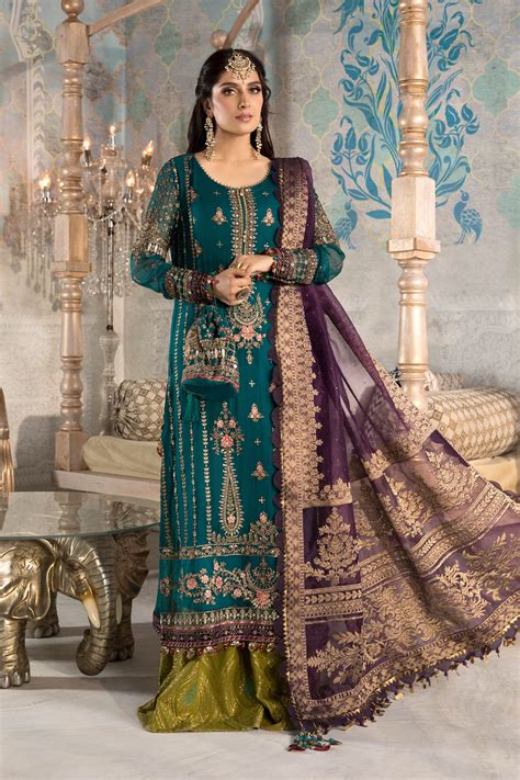 Maria B Embroidered Fancy Suits Heritage Collection 2021 6