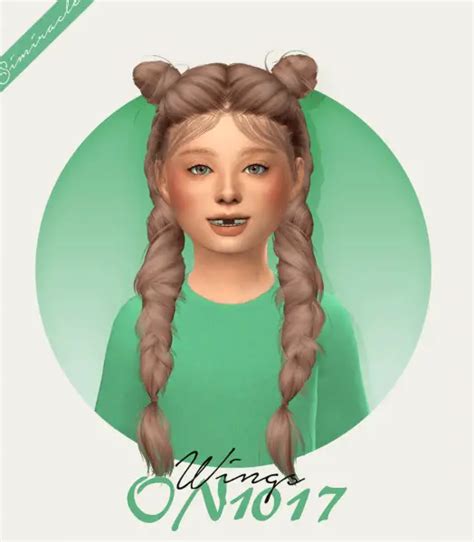 Simiracle Wings On1017 Kids Version Hair Retextured Sims 4 Hairs