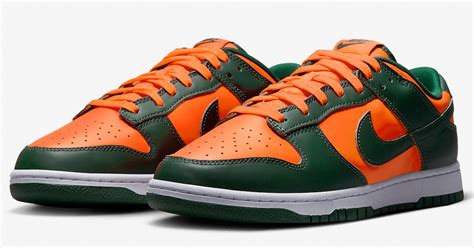 Nike Dunk Low Green Orange Miami Dd1391 300 Release Date