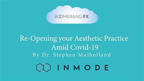 Inmode Indepth Opening Your Aesthetic Practice Amid Covid 19 With Dr