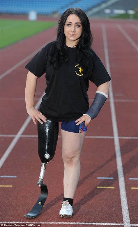 Cut Off My Leg So I Can Run Faster Sporty Teenager Photo Joshnaija