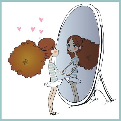 Girl Looking In Mirror Clipart Clip Art Library