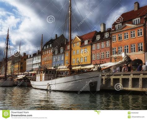 Colorful Houses On Waterfront Editorial Photography Image Of