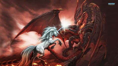 Unicorn And Dragon Wallpapers Top Free Unicorn And Dragon Backgrounds
