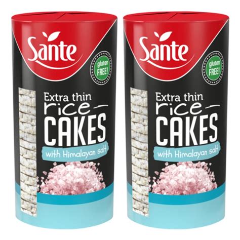 Sante Extra Thin Rice Cakes With Himalayan Salt 110g