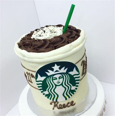 Custom Birthday Custom Cakes Themed Cakes Starbucks Desserts Food