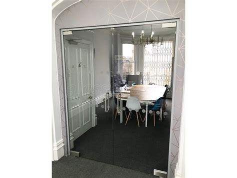 These striking double doors with side lights extend from wall to wall. Glass Partitions at The Werks Group (Brighton, East Sussex ...