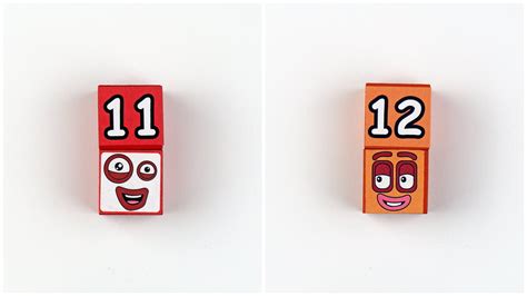 Numberblocks 11 20 Face Blocks Number Blocks Stackable Etsy