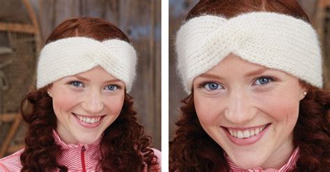 Twisted Sister Knit Headband Free Knitting Pattern