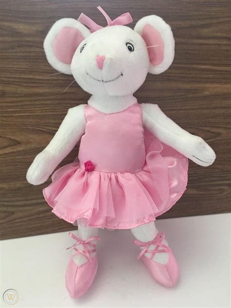 angelina ballerina 14 mouse poseable plush doll sababa toys 2005 pink tutu 1927802864
