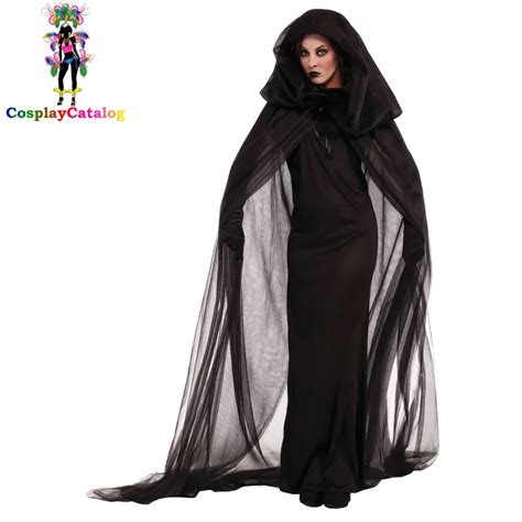Halloween Adult Women Scary Ghosts Costumes Child Girl Witch Costume