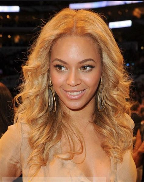 Full Lace Long Wavy Blonde Beyonce Knowles Wigs Human Hair