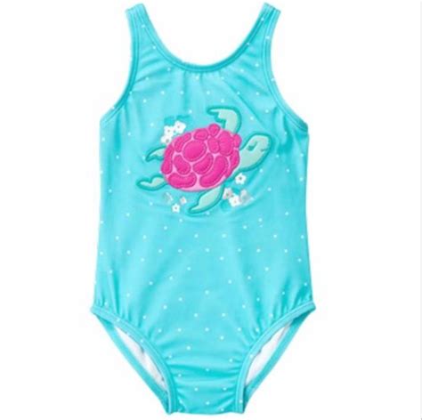 Gymboree Turtle Dots Swimsuit 1 Piece Swimsuit Baby Kids Clothes