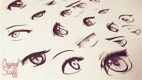 ¿cómo Dibujar Ojos Tipo Mangaanime Original Stuff