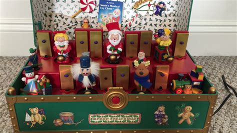 Mr Christmas Santas Musical Toy Chest Youtube
