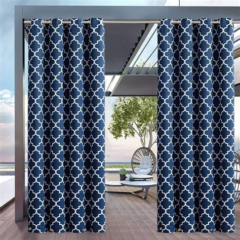 50x108 Outdoor Curtain Privacy For Patio Waterproof Fade Resistant