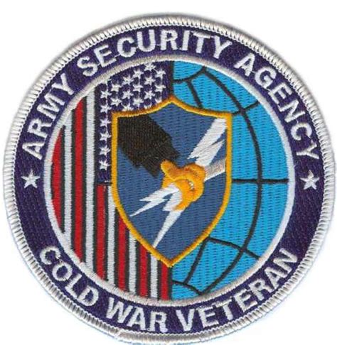 Army Security Agency Asa Cold War Veteran 4 Embroidered Military Patch