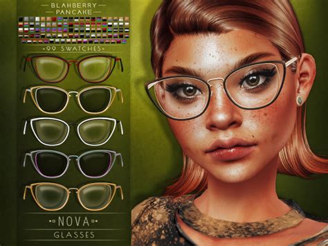 Blahberry Pancake Nova Glasses Unisex The Sims 4 Download