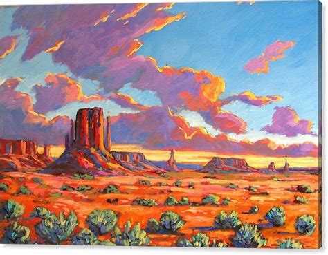 Monument Valley Sunset Canvas Print Canvas Art By Patty Baker