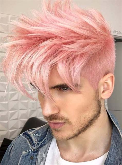 Just for men touch of gray hair dye. 10 Marvelous Hair Color Ideas for Men in Year 2019 | Pink ...