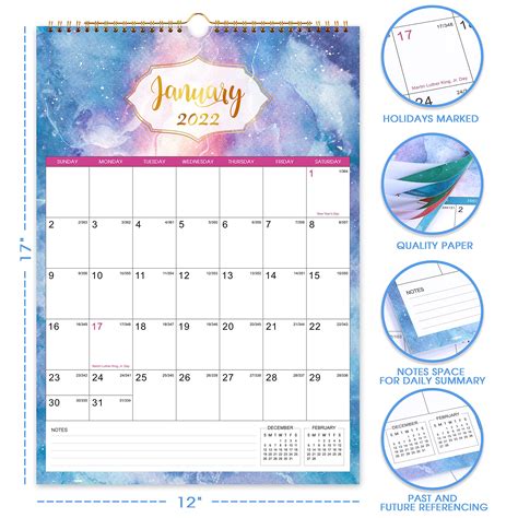 2021 2022 Wall Calendar Yearly Wall Calendar 2021 2022 Deskwall