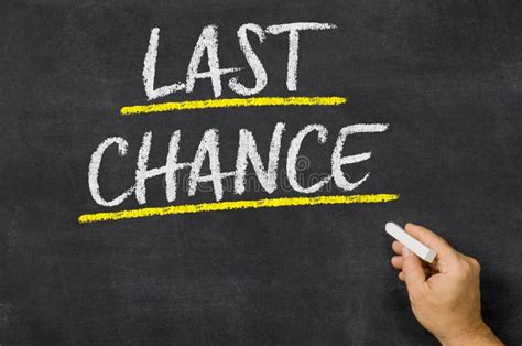 Last Chance Word Stock Photo Image Of Chance Brown 103426896