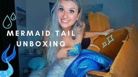 mermaid tail unboxing youtube