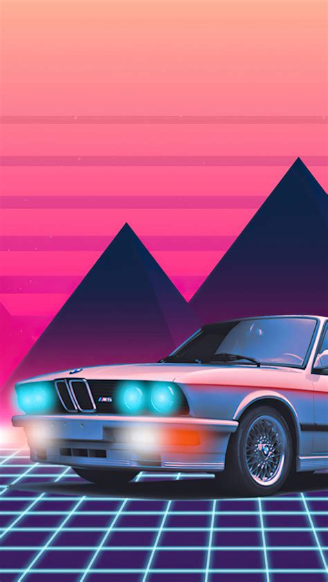 2160x3840 Fond Bmw Retrowave 4k Sony Xperia Xxzz5 Premium Hd 4k