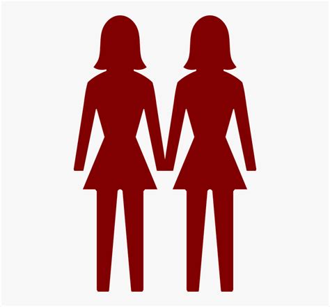 women same sex couple female symbol lesbian gay two women clip art hd png download
