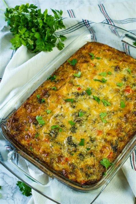 Low Carb Breakfast Casserole Recipe With Sausage And Broccoli