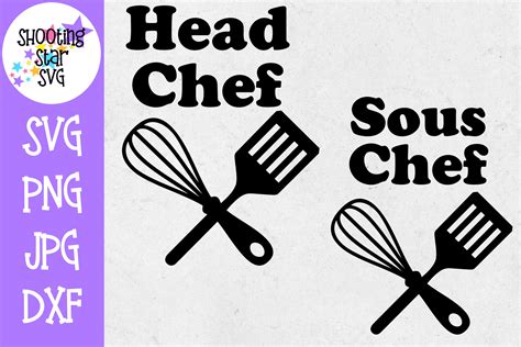 Head Chef Sous Chef Father And Child Svg Fathers Day Svg 270814