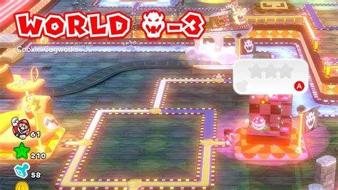 Super Mario 3d World Switch World 8 3 Stars 3d World Bowsers Fury