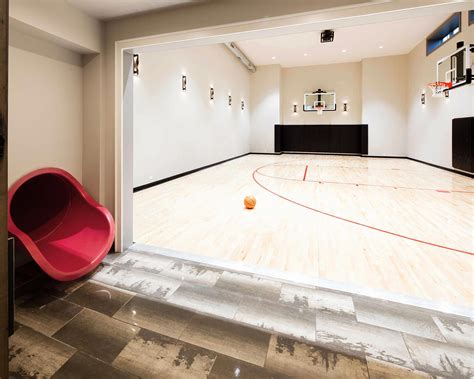 Take your game to the next level with the addition of a duraslam® adjustable basketball hoop system to give your backyard or home gym a professional appearance. home gym ideas basement #homegymideas | Home basketball ...