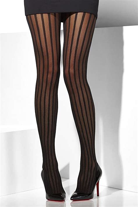 Vertical Stripes Sheer Tights Amazon Co Uk Toys Games